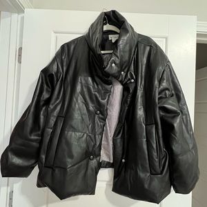 Black bomber jacket